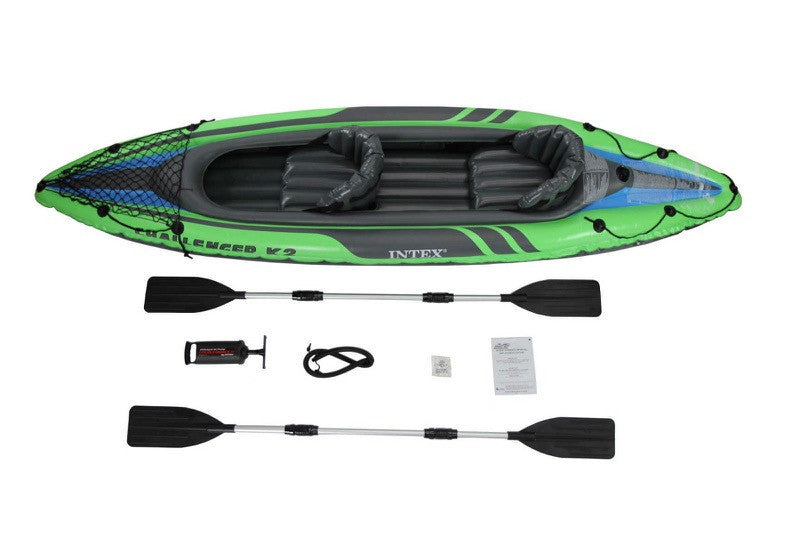 CANOA KAYAK GONFIABILE CHALLENGER K2 INTEX 2 POSTI CM. 351x76x38H