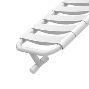 Seggiolino ribaltabile per vasca con doghe, in inox con rivestimento nylon