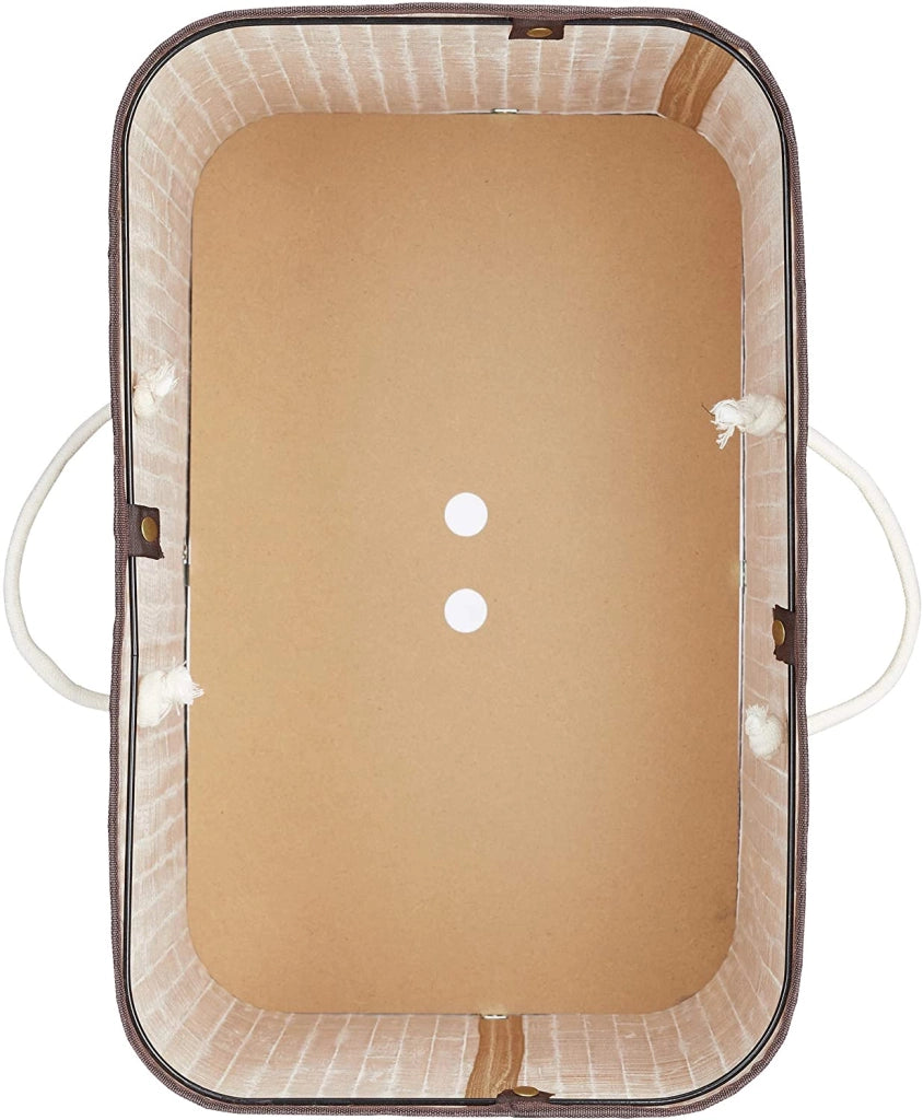 Cesto portabiancheria con coperchio 2 scomparti 72 litri bambù 13_0001910