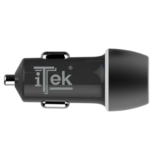 Caricabatteria per auto da 42W- 6A(2x3A) con 2 porte: PD+QC3.0- Smart IC