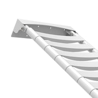 Seggiolino ribaltabile per vasca con doghe, in inox con rivestimento nylon