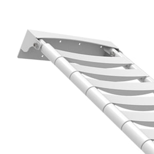 Seggiolino ribaltabile per vasca con doghe, in inox con rivestimento nylon