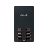 Caricatore da Tavolo a 8 porte USB 44W Nero