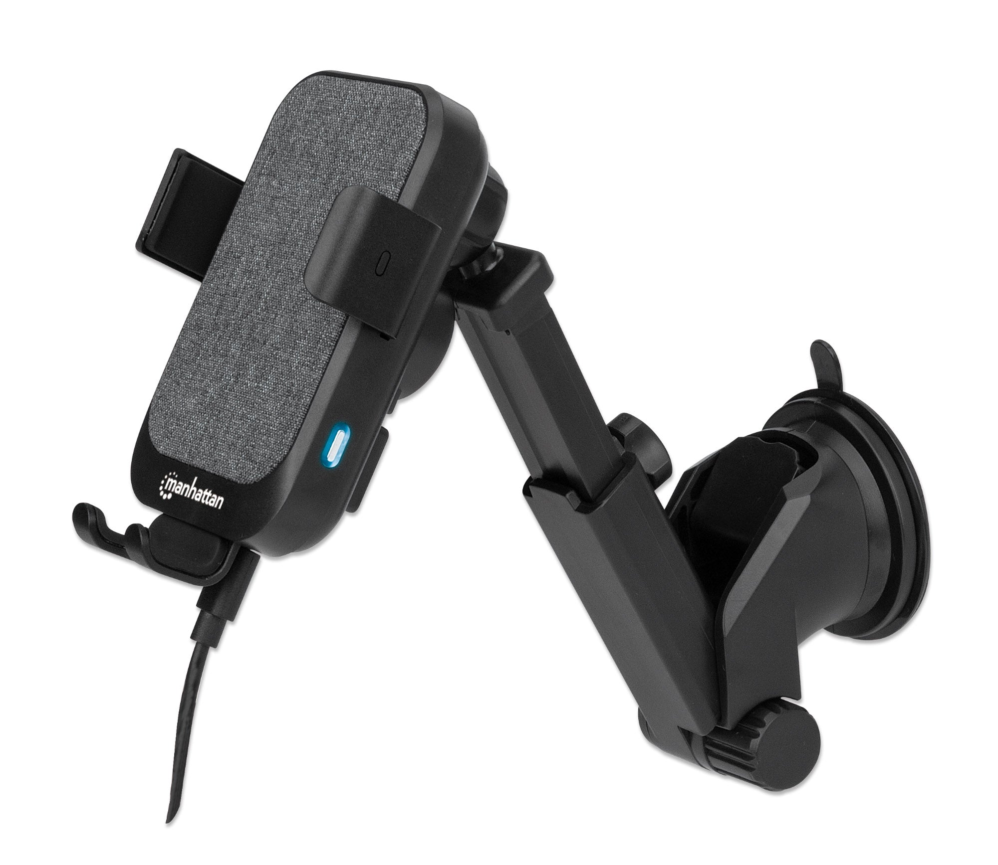 Caricatore rapido da Auto Wireless 10W doppio aggancio e sensore touch