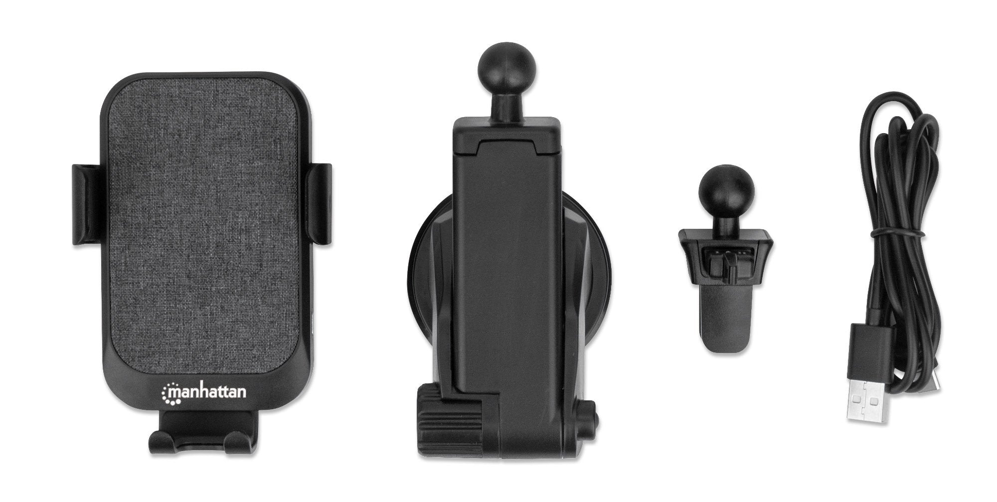 Caricatore rapido da Auto Wireless 10W doppio aggancio e sensore touch