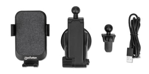 Caricatore rapido da Auto Wireless 10W doppio aggancio e sensore touch