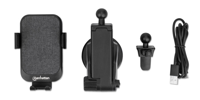 Caricatore rapido da Auto Wireless 10W doppio aggancio e sensore touch