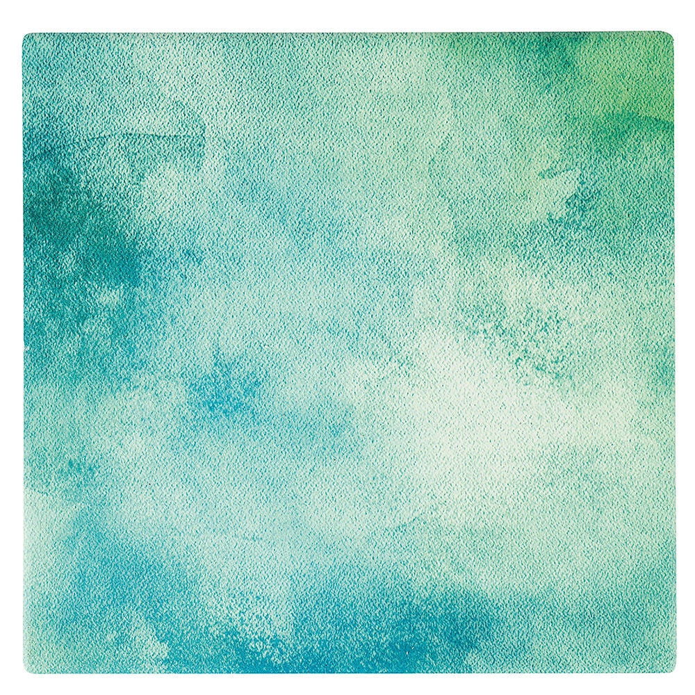 Villa d'Este Home Tivoli 5909378 Ocean Set 4 Sottopentola Quadrati in Ceramica con Fondo in Sughero Termoisolante 16x16 cm