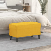 Panca Giallo Chiaro 70x35x41 cm in Tessuto 349388