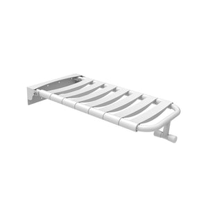 Seggiolino ribaltabile per vasca con doghe, in inox con rivestimento nylon