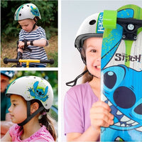 Casco da skate - DISNEY - STITCH - Circonferenza testa regolabile 53/57cm - Ventilazione interna e schiuma per un maggiore comfort