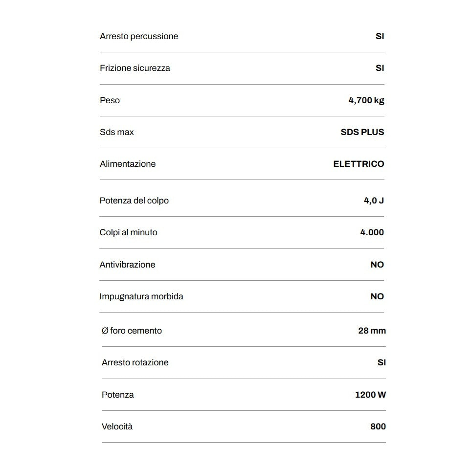 DEMOLITORE TASSELLATORE HAMMER 5032 1200W 4J SDS