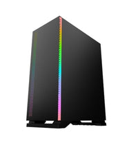 Case Cooler Mach Power GMSC13 + centralina IT-GMHARF - Alimentatore NON presente - 3x USB - Ventola ARGB - Pannello laterale in vetro temperato - Mid Tower