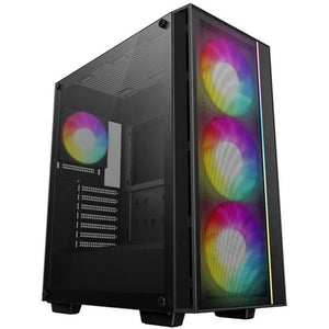 Case PC - DEEPCOOL - MATREXX 55 V4 Mesh C - Tower medio - ATX - Vetro temperato - Frontale mesh - ARGB - Nero