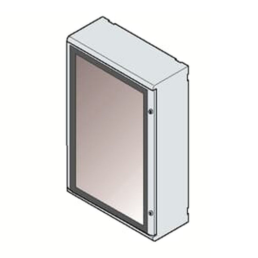 Cassetta resina taglia-5 24X 5MOD. porta trasparente Abb