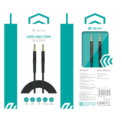 CAVO AUDIO JACK 3,5MM CON CONN DORATI 1M