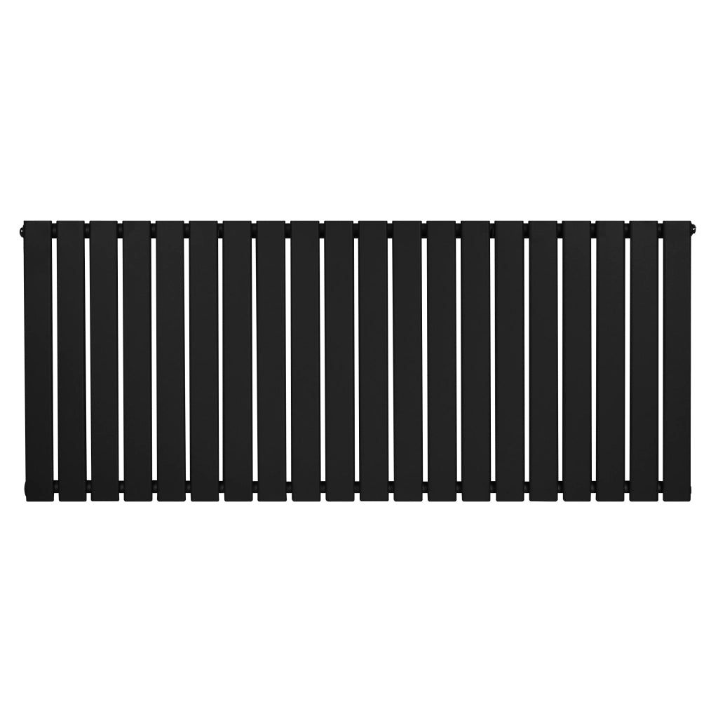 Radiatore Orizzontale Design Piatto Colonna Singola Nero 600x1400 mm
