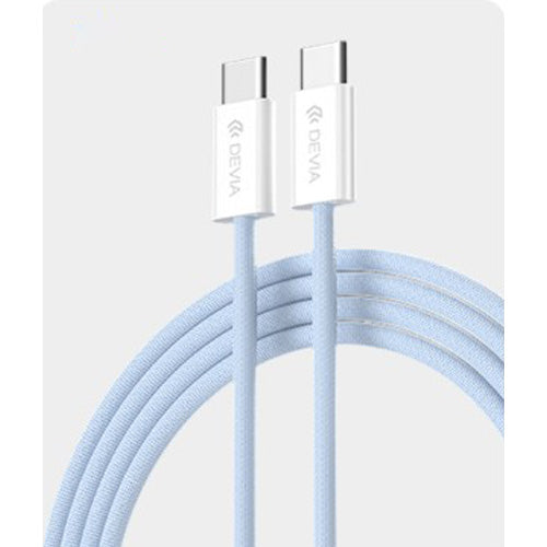 CAVO INTRECCIATO FAST DA C A C 60W 1M BL