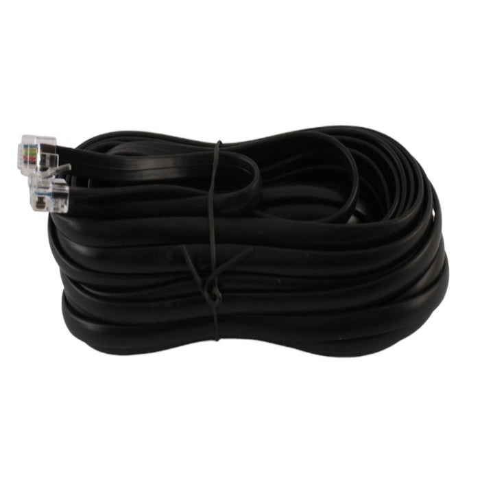Cavo modulare telefono da spina RJ12 a spina RJ12 6P6C 10mt nero Aleyay