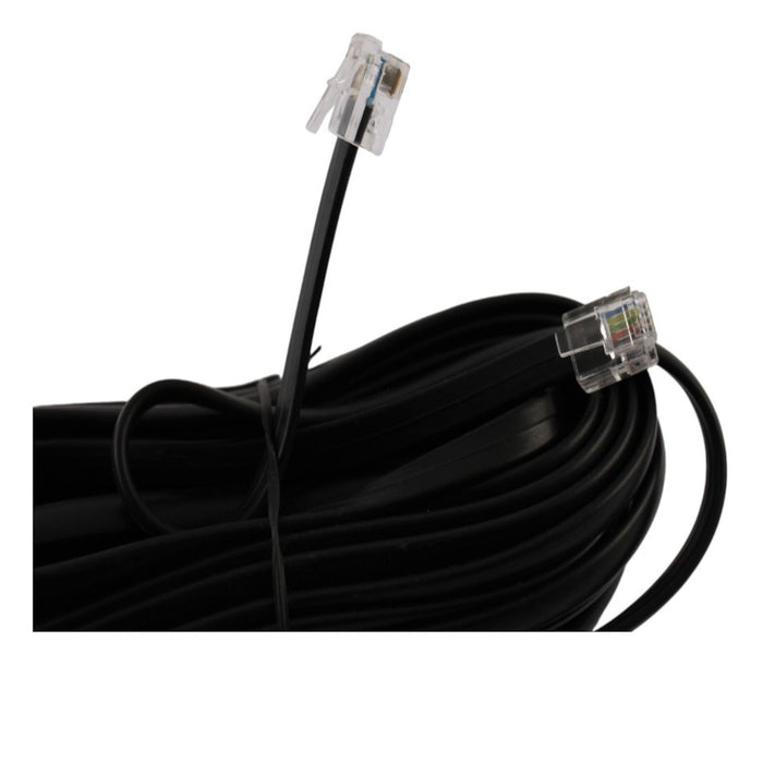 Cavo modulare telefono da spina RJ12 a spina RJ12 6P6C 10mt nero Aleyay