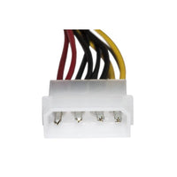 Cavo sdoppiatore alimentazione 1x Molex maschio / 2x Molex Femmina - Cm. 15