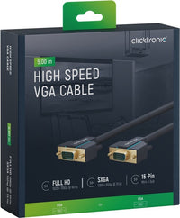 Cavo VGA Alta Risoluzione Connettori Dorati 5m