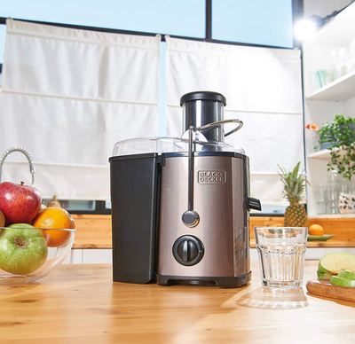 CENTRIFUGA BLACK & DECKER BXJE600E ACCIAIO INOX 600 W ESTRATTORE DI SUCCO