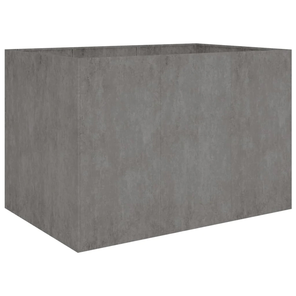 Portavaso per fioriera aiuola rialzata piante fiori terrazzo giardino giardino 120 x 80 x 80 cm acciaio corten marrone 02_0039349