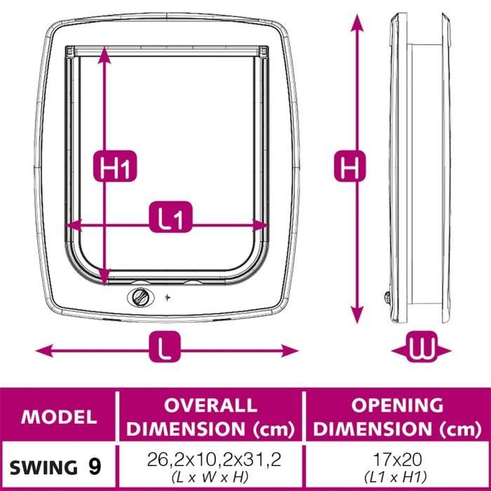 CHATIERE plastica swing Bianco