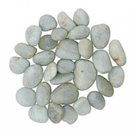 CIOTOLI LEVIGATI BIANCHI KG. 5 DIAMETRO VARIABILE MM. 24/40