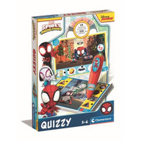 Clementoni - Quizzy - Spidey - Gioco interattivo con 200 Quiz + penna elettronica - Da 3 anni in su