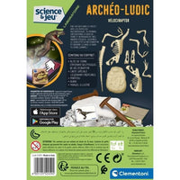 CLEMENTONI Science & Game - Archéo Ludic Vélociraptor - Gioco scientifico