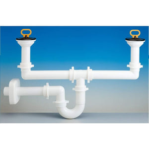 Sifone 4211 p tubo pp d40 bianco lira 4211.055