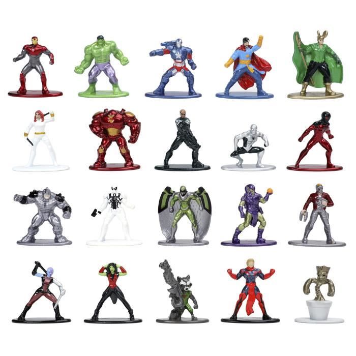 Cofanetto Marvel - 20 figurine in metallo da 4 cm