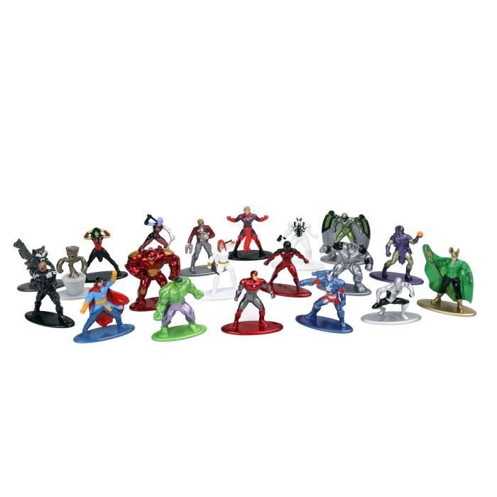 Cofanetto Marvel - 20 figurine in metallo da 4 cm