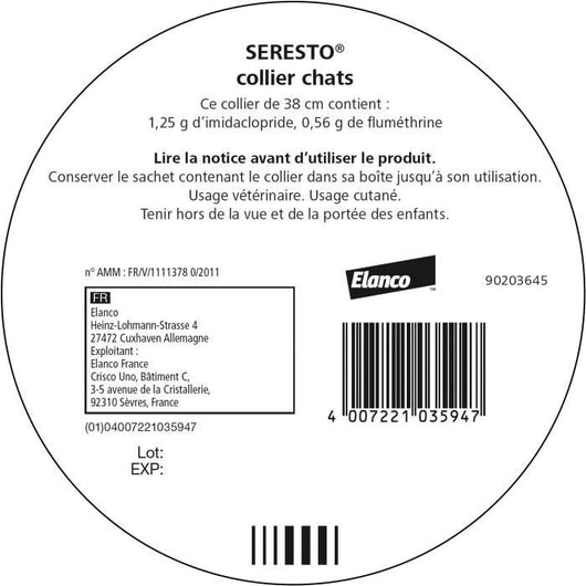 Collare antiparassitario SERESTO - Per cat