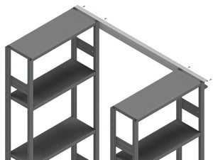 Collegamento aereo per fiancate in lamiera sp. 15/10