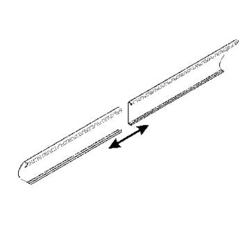 Collegamento aereo per fiancate in lamiera sp. 15/10