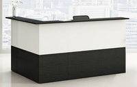 Composizione reception in melaminico da ufficio cm. 216x156x117h