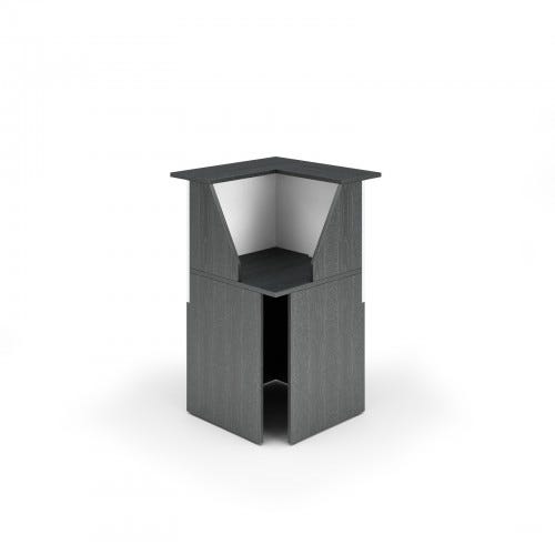 Composizione reception in melaminico da ufficio cm. 216x156x117h