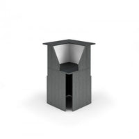 Composizione reception in melaminico da ufficio cm. 216x156x117h