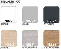 Composizione scrivanie da 4 persone da ufficio cm. 280/320/360/400x165x74h