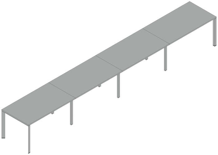 Composizione scrivanie da ufficio direzionale cm. 560/640/720/800x80x74h