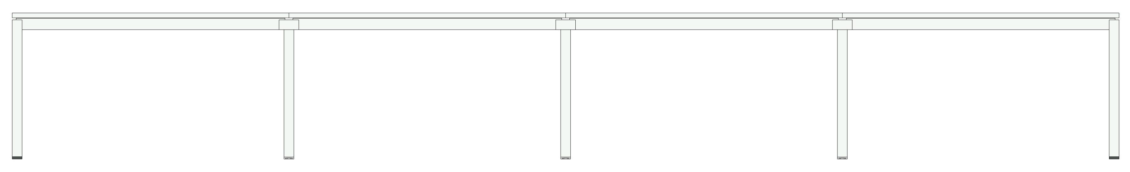Composizione scrivanie da ufficio direzionale cm. 560/640/720/800x80x74h