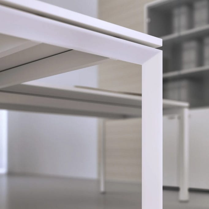 Composizione scrivanie da ufficio direzionale cm. 560/640/720/800x80x74h