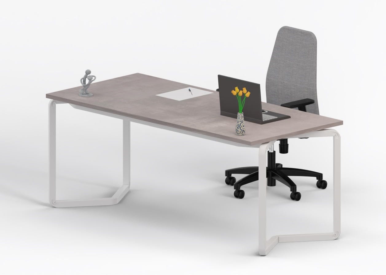 Composizione ufficio operativo completa di scrivania, cassettiera, mobile archivio e poltrona girevole