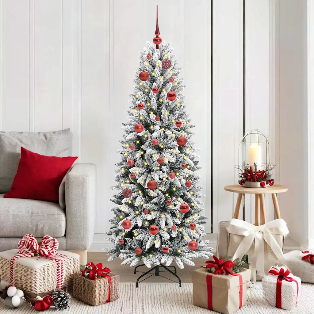 Albero di Natale artificiale con 150 LED Bianco 150 cm 3396033