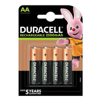 Confezione 4 batterie Ricaricabili STILO DURACELL - Tipo Stilo "AA" - 2500 mah
