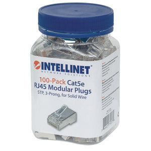 Confezione da 100 Plug Modulari RJ45 Cat.5e STP