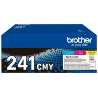 Confezione toner TN241CMY-BROTHER-Ciano, Magenta, Giallo-3x1400 p.-DCP-9015, DCP-9020, HL-3140, HL-3150, HL-3170, MFC-9140, MFC-9330 ecc